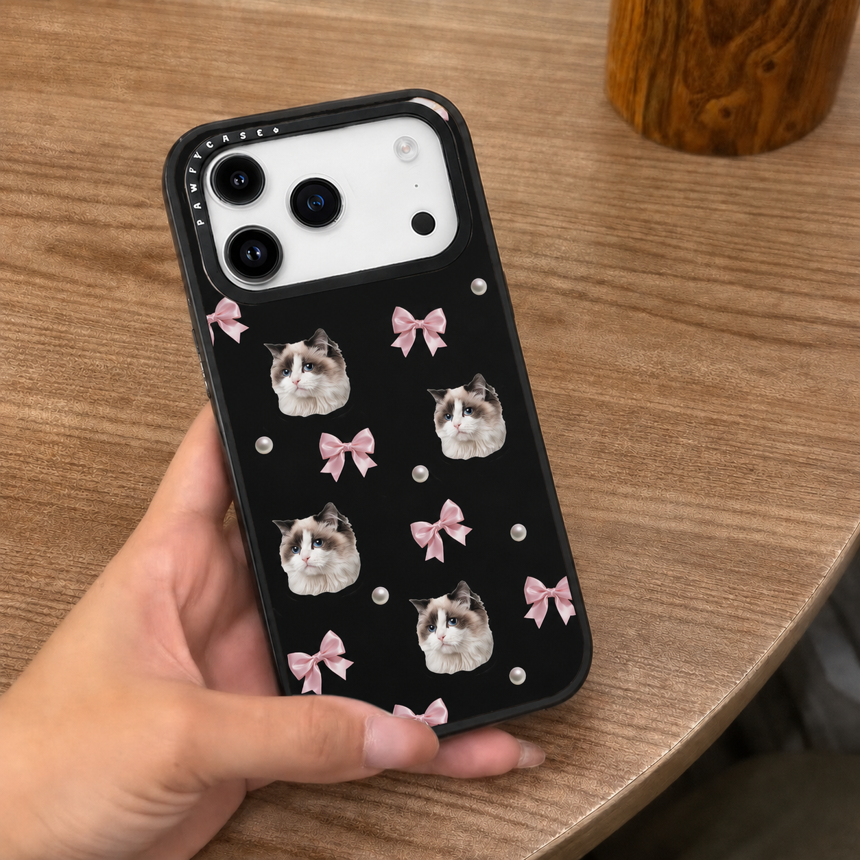 Pawfect Bow Custom MagSafe Phone Case
